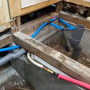 トイレの給排水設備工事
